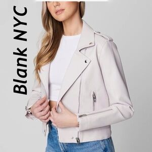 PINK Blank NYC Vegan Leather Moto jacket sixe M